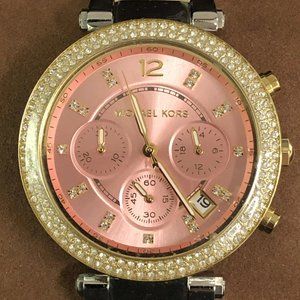 Michael Kors Parker Pink Two Tone Watch MK6140